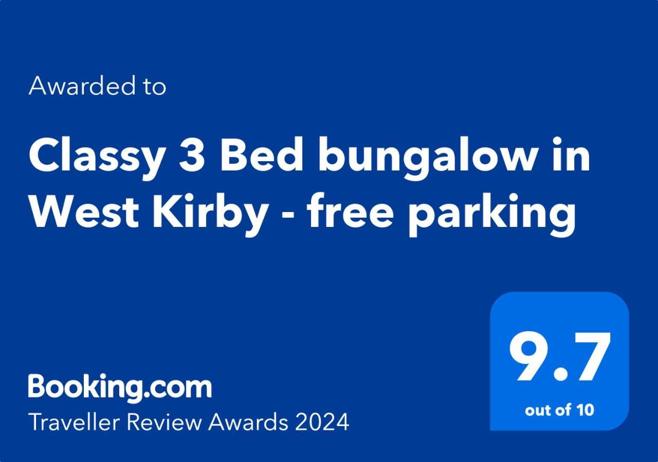 Cosy 3Bed Bungalow In West Kirby, Free Parking Frankby エクステリア 写真